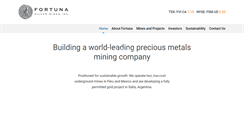 Desktop Screenshot of fortunasilver.com